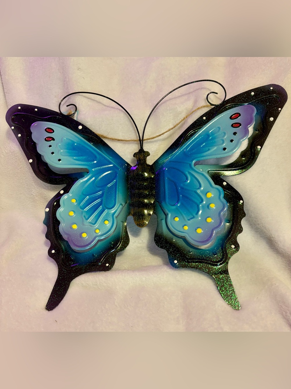 Blue Decorative Butterfly Wall Art by